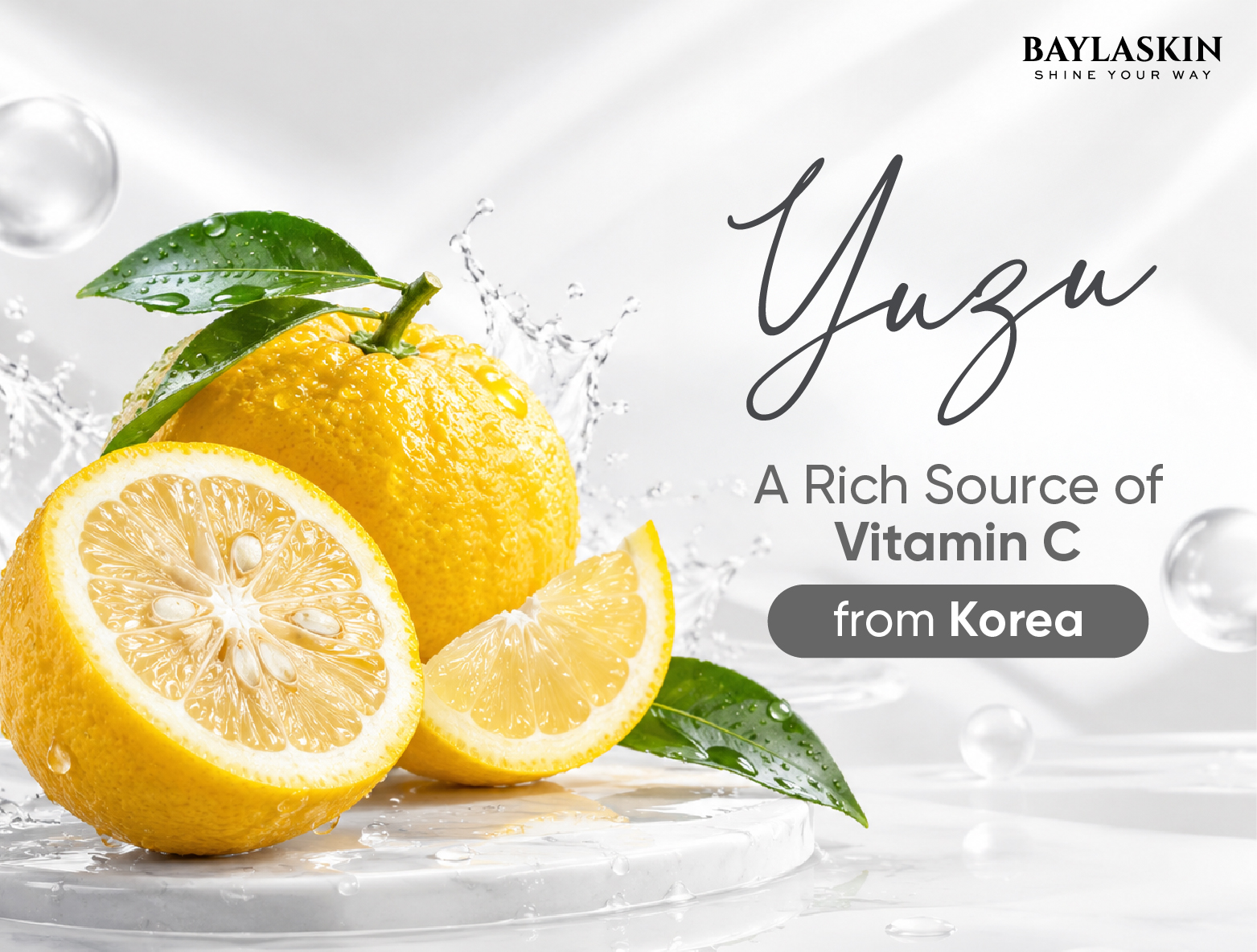 Korean Yuzu Fruit: A Vitamin C Powerhouse and the Secret to Radiant Skin with YUZU GLOW UP DAY CREAM